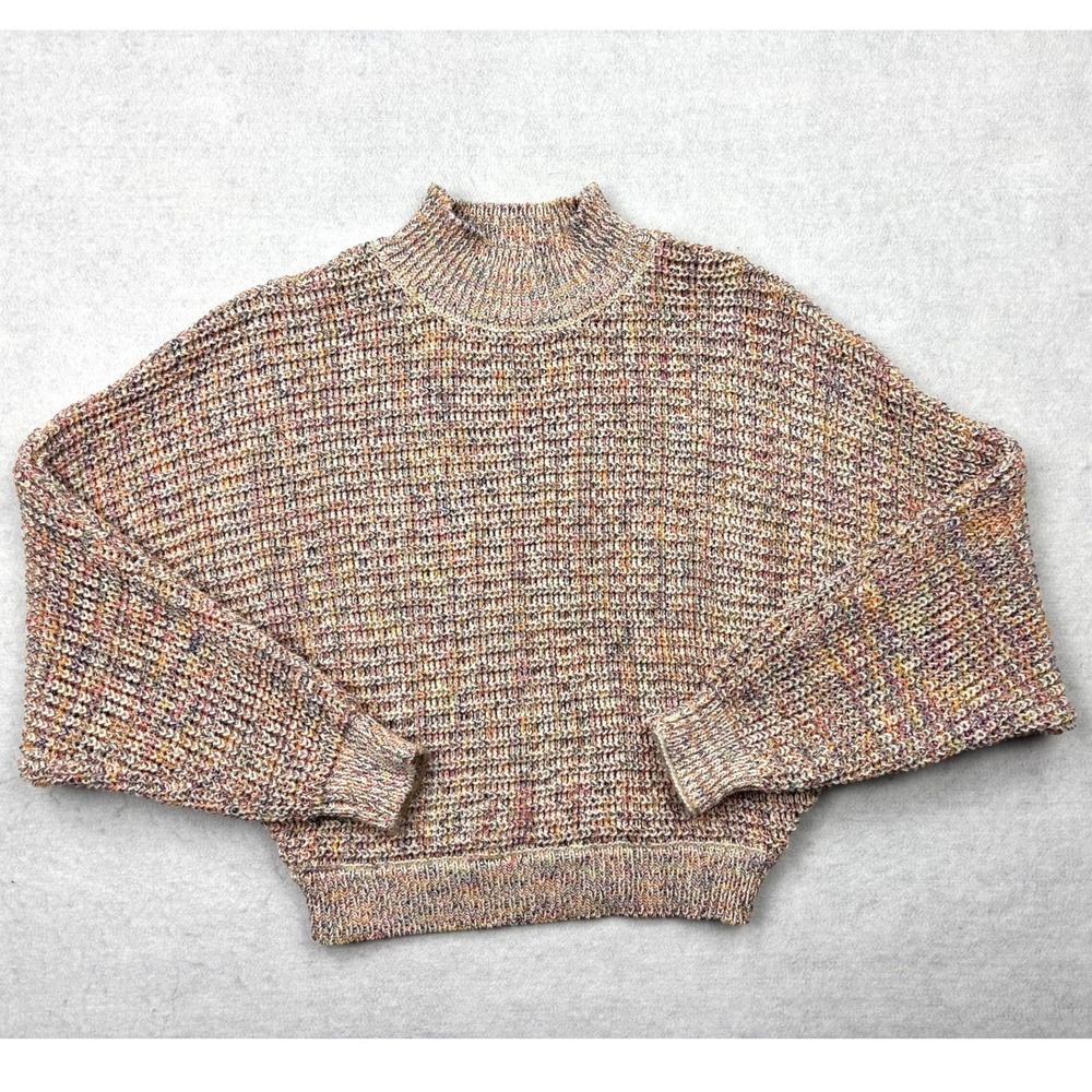BB Dakota Steve Madden‎ Sweater Womens Medium Space Dyed Multi Color Chunky Knit